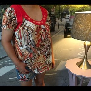 Anthropologie cold shoulder top